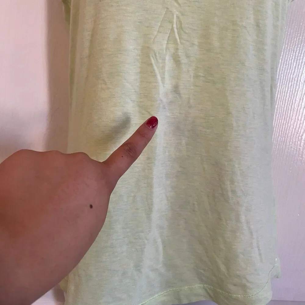 Lululemon Size 4-6 Pima Cotton Tank Top Lemon Lime